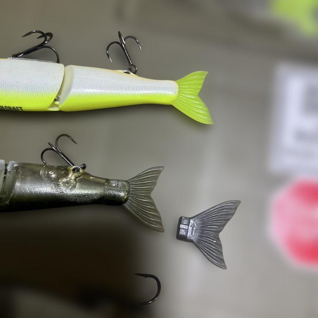 バス釣り　ジョインテッドクロー128 .178セット売り　バスカラー　テール無し