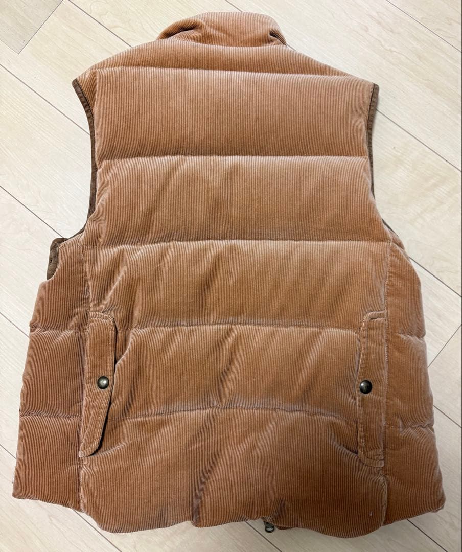 90s ラルフローレン　コーデュロイ ダウンベスト　ハンティングベストL