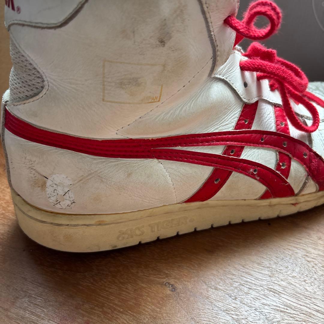 ASICS TIGER ハイカットシューズ ホワイト/レッド