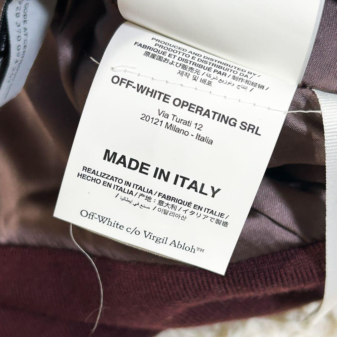 超美品✨ OFFWHITE 総柄 クロップドパーカー 40 グリーン