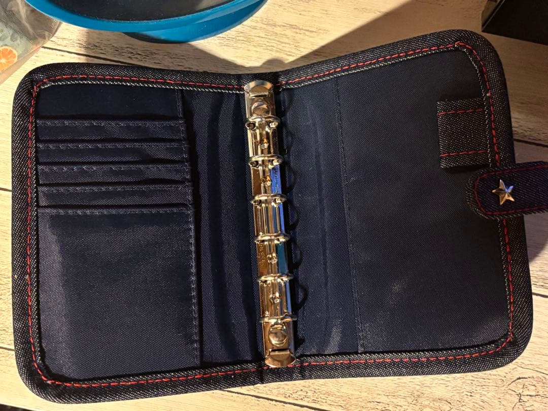 公*o様 スヌーピー マルチケース デニム調