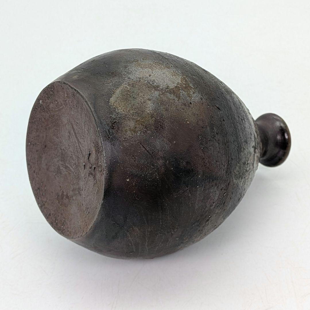 備前市無形文化財 柴岡正志（三代目 柴岡香山） 備前焼 徳利 共箱 酒器 食器