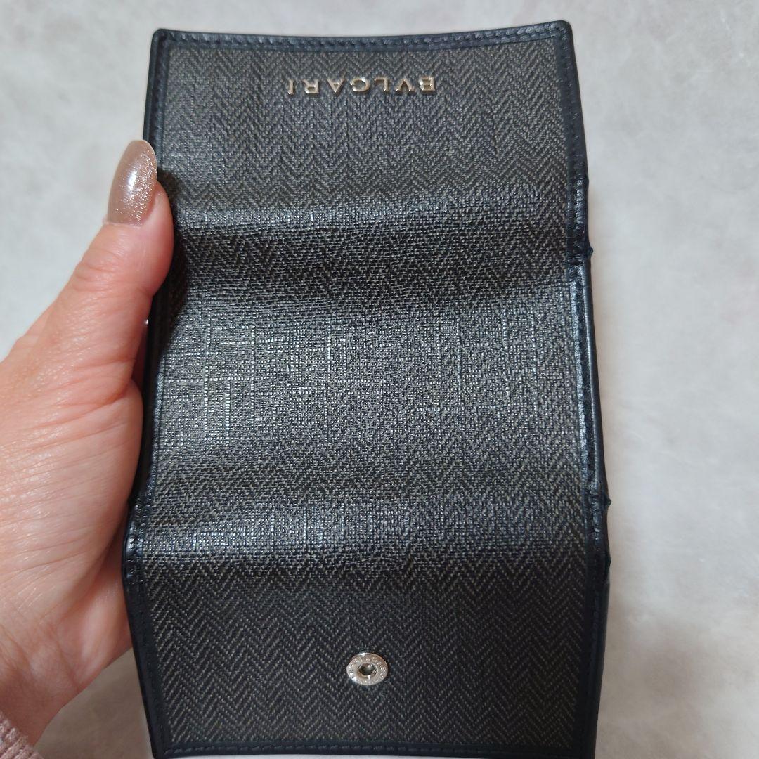 BVLGARI　ブルガリ　キーケース 　6連　キャンバス　ヘリンボーン