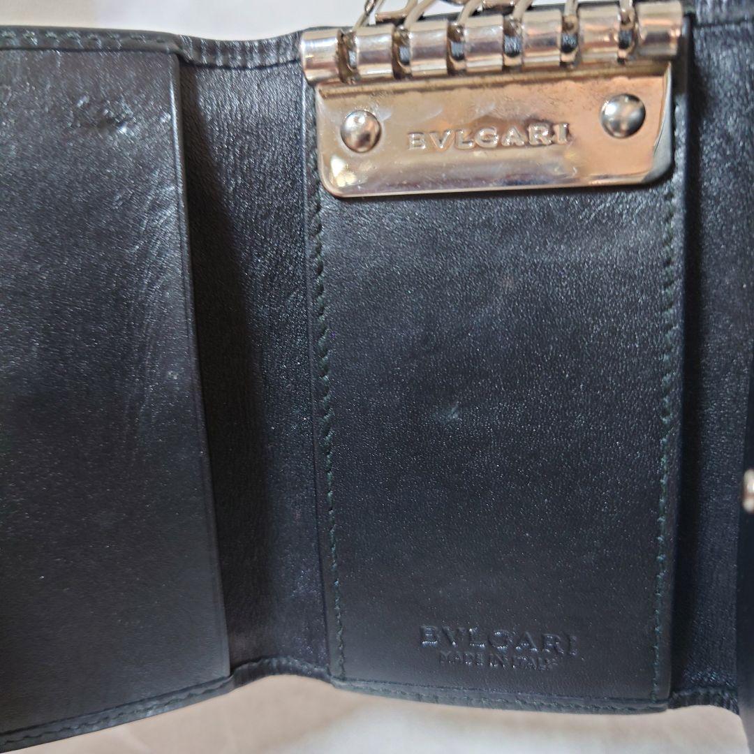 BVLGARI　ブルガリ　キーケース 　6連　キャンバス　ヘリンボーン