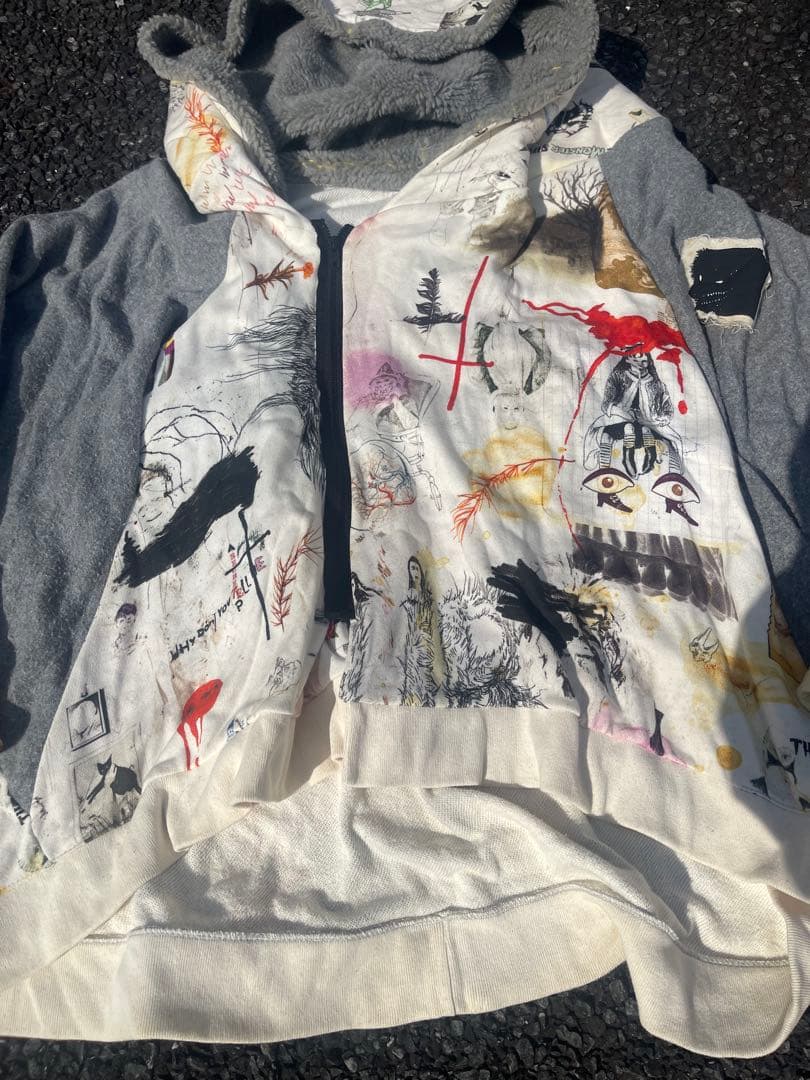 ★BALMUNG★hiro★ビッグ パーカー★アート★デザイン★ペイント★