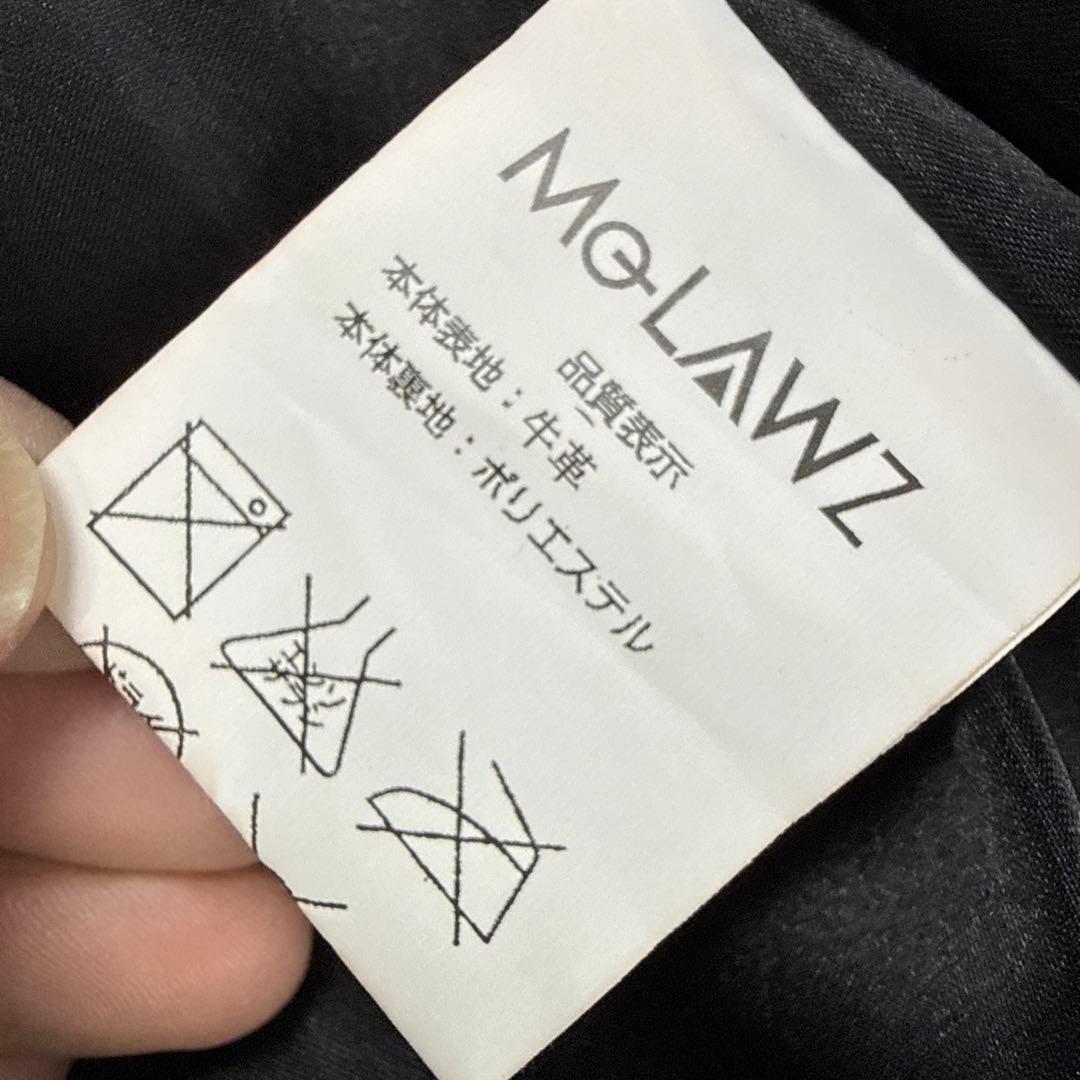 MOLAWSモローズ　牛革レザーダブルライダースジャケット　ブラック　L 美品