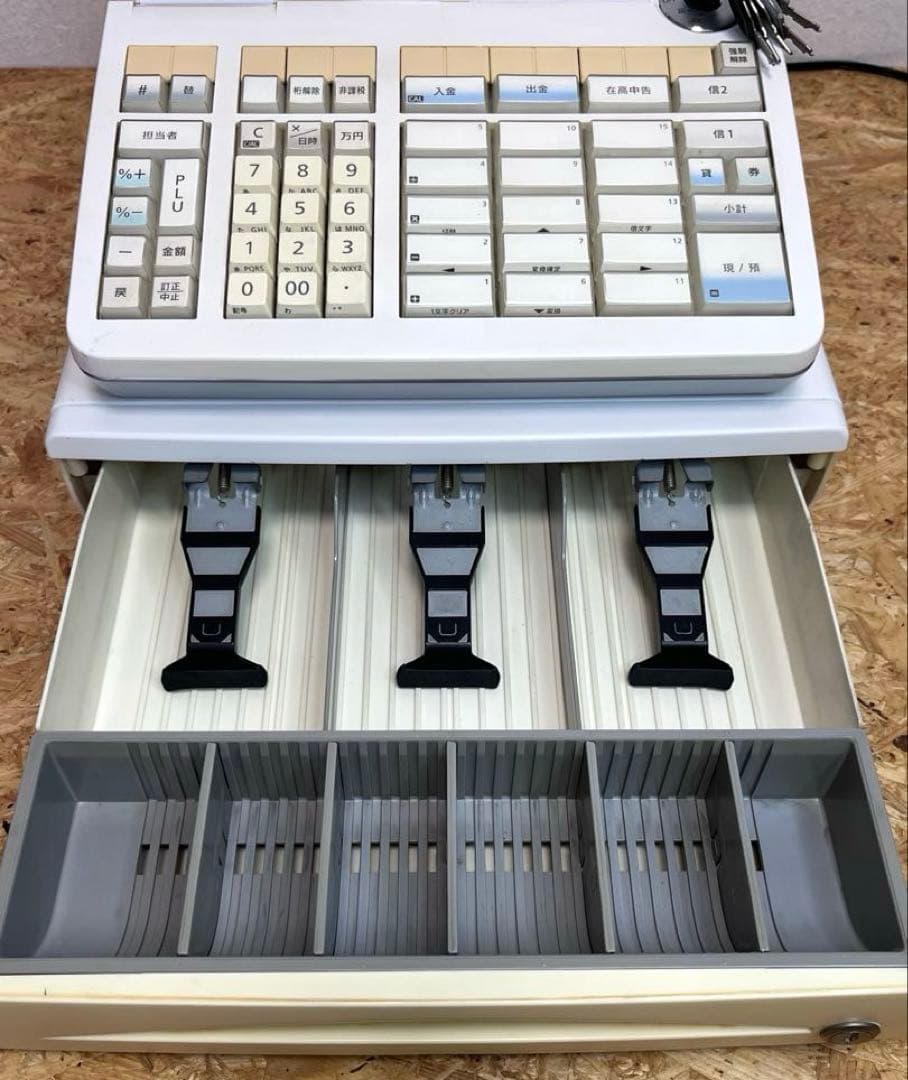 [送料無料　美品]CASIO TE-2300 電子レジスター 15部門 説明書付
