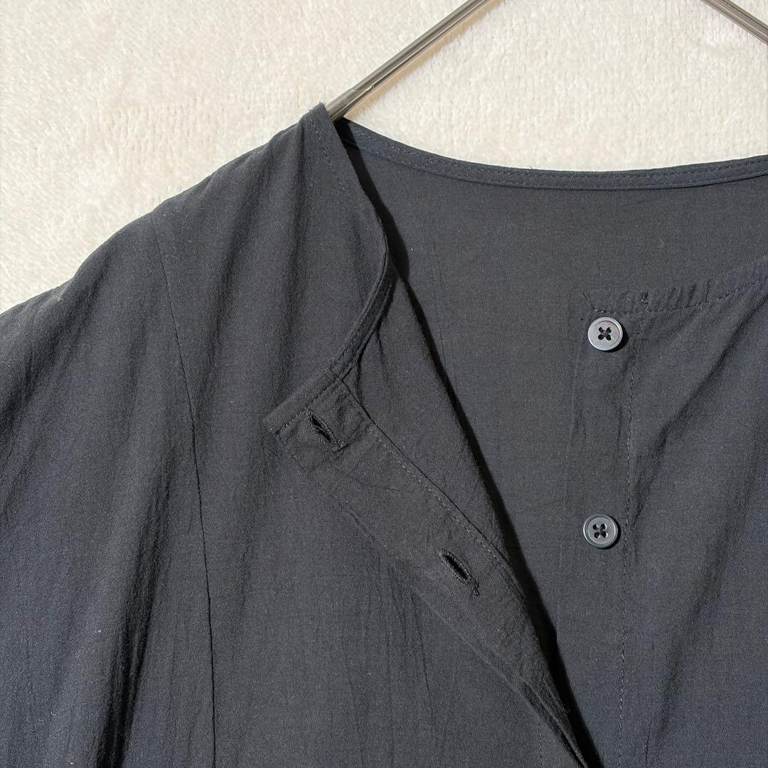 北欧、暮らしの道具店　年中着たくなるサイドギャザーの2wayワンピース　黒