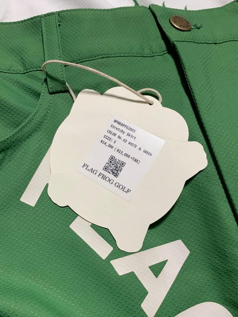 新品　フラッグフロッグゴルフ　セットアップ　ポロシャツ　スカート　S グリーン