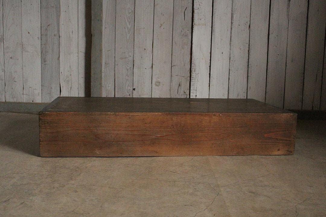 味のある木製の引き出し　2杯　サイドテーブル　作業台　収納　古家具　古民家