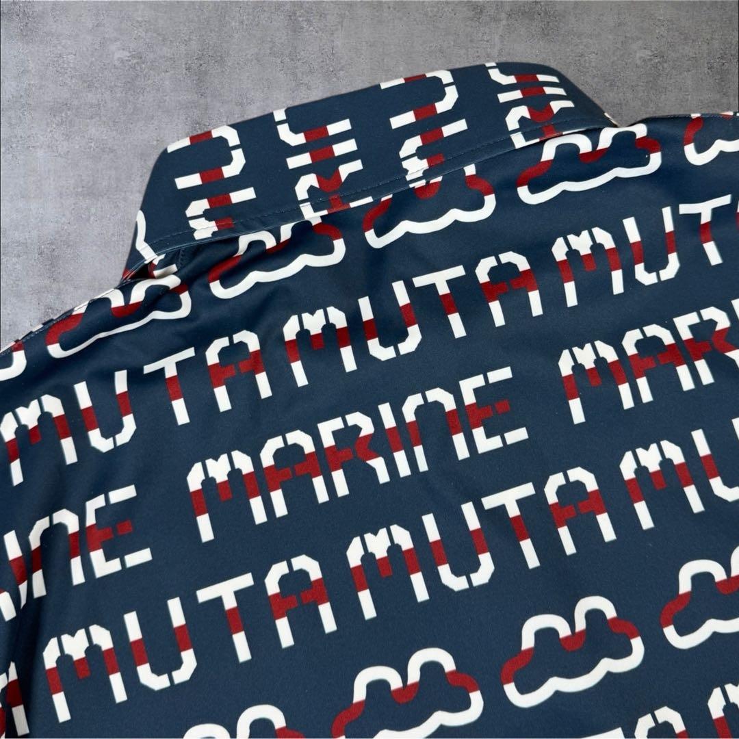 未使用級 muta marine GOLF ポロシャツ デジタルロゴ 25SS