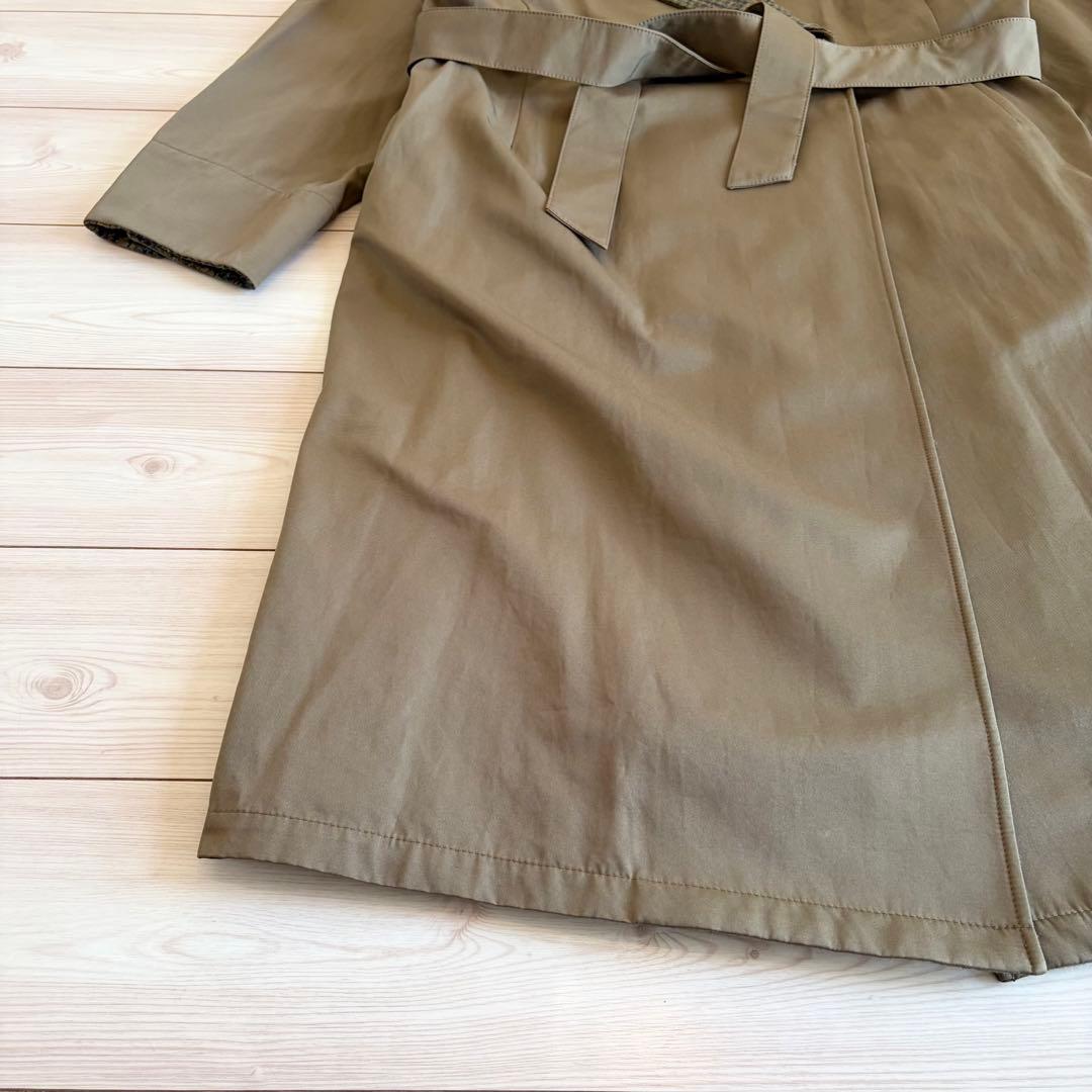 未使用タグ付 ミズイロインド ワイドロングコート ゆったり