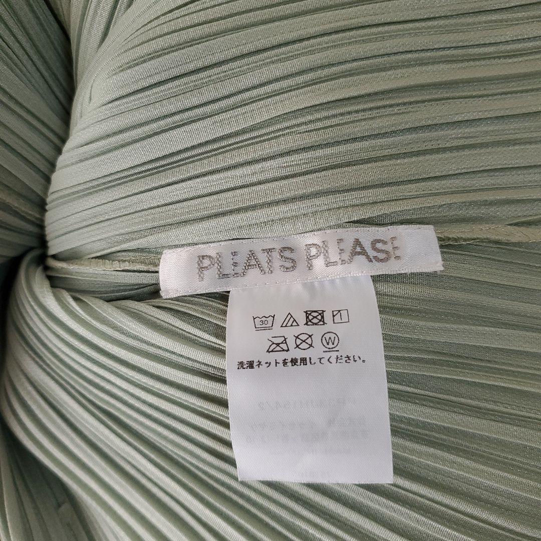 プリーツプリーズ　ワンピース ミントグリーン