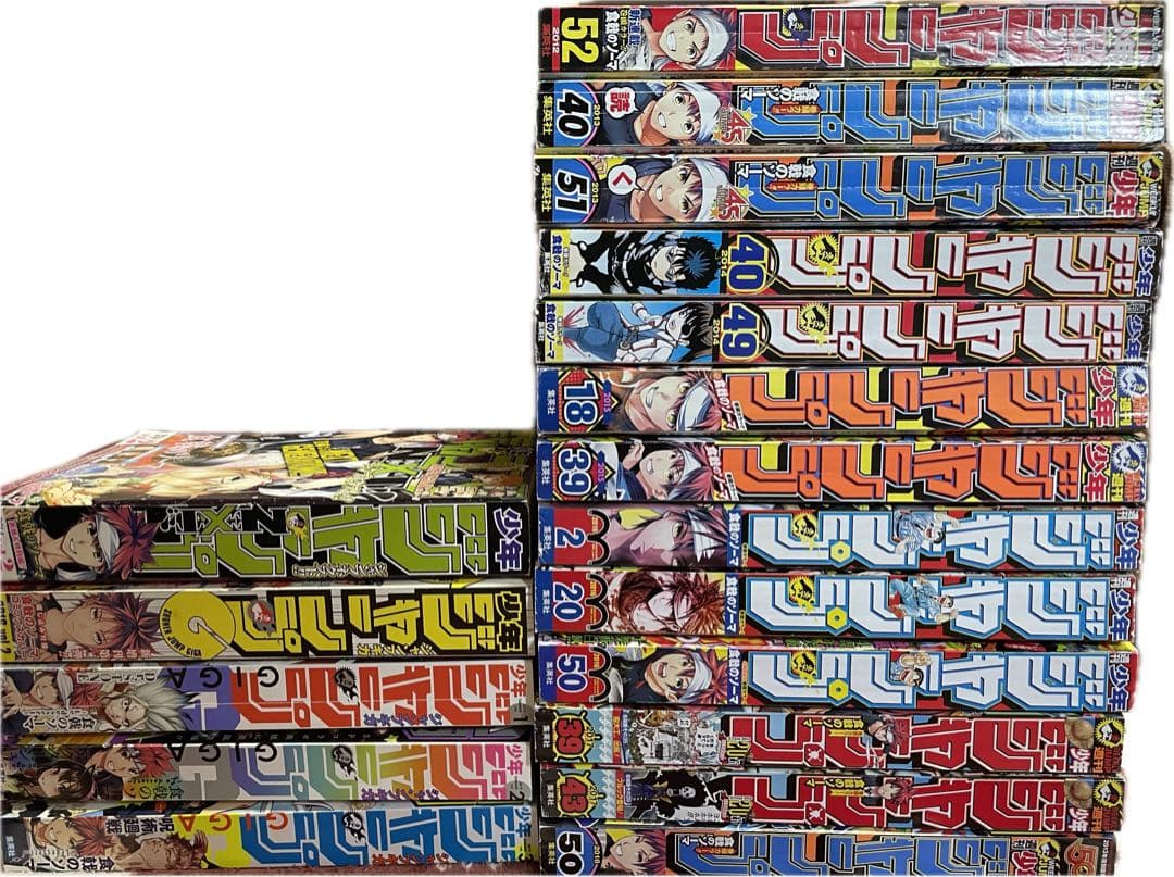 食戟のソーマ　巻頭カラー　表紙　コンプリートセット