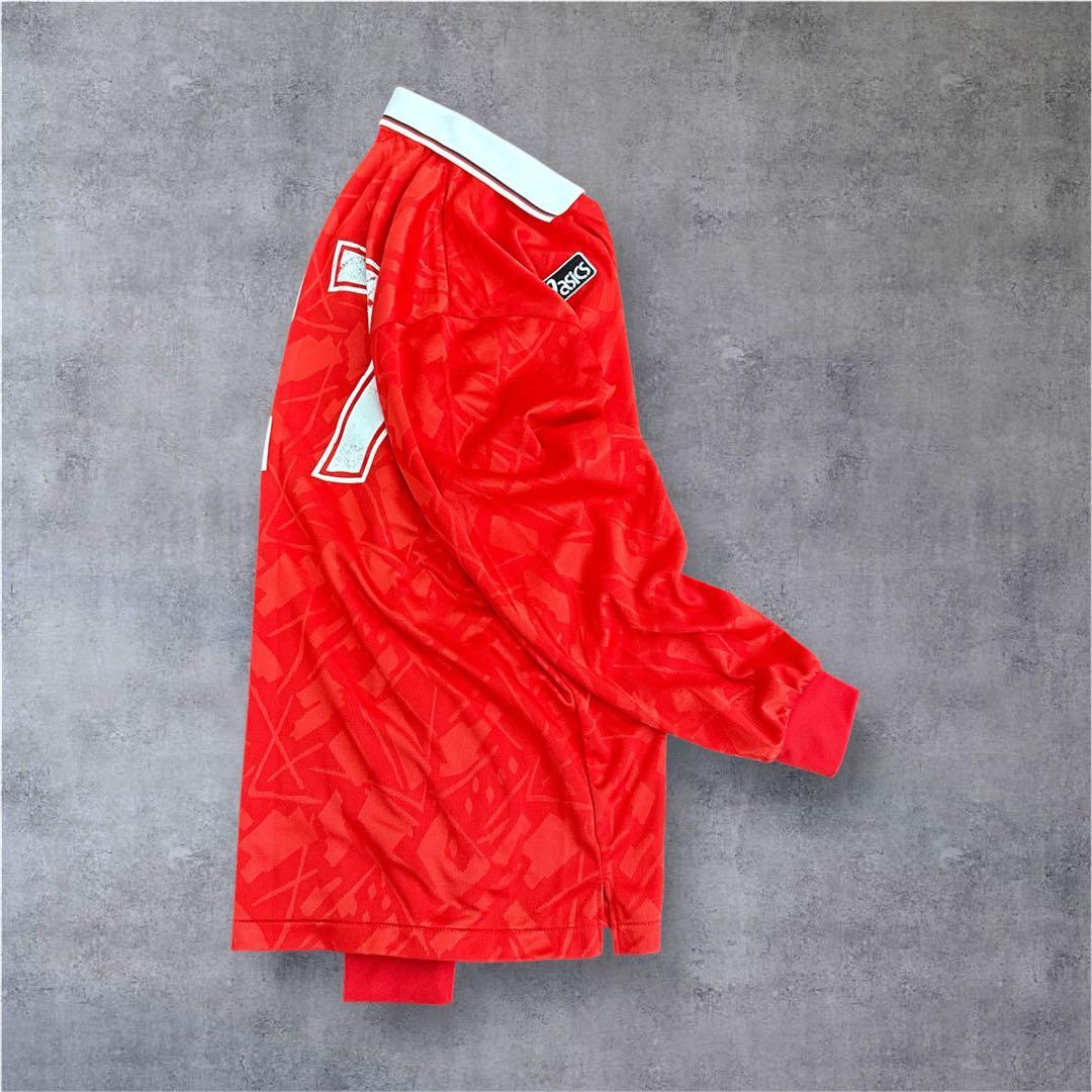 90s 日本製 asics アシックス ゲームシャツ パンツ 上下セット y2k