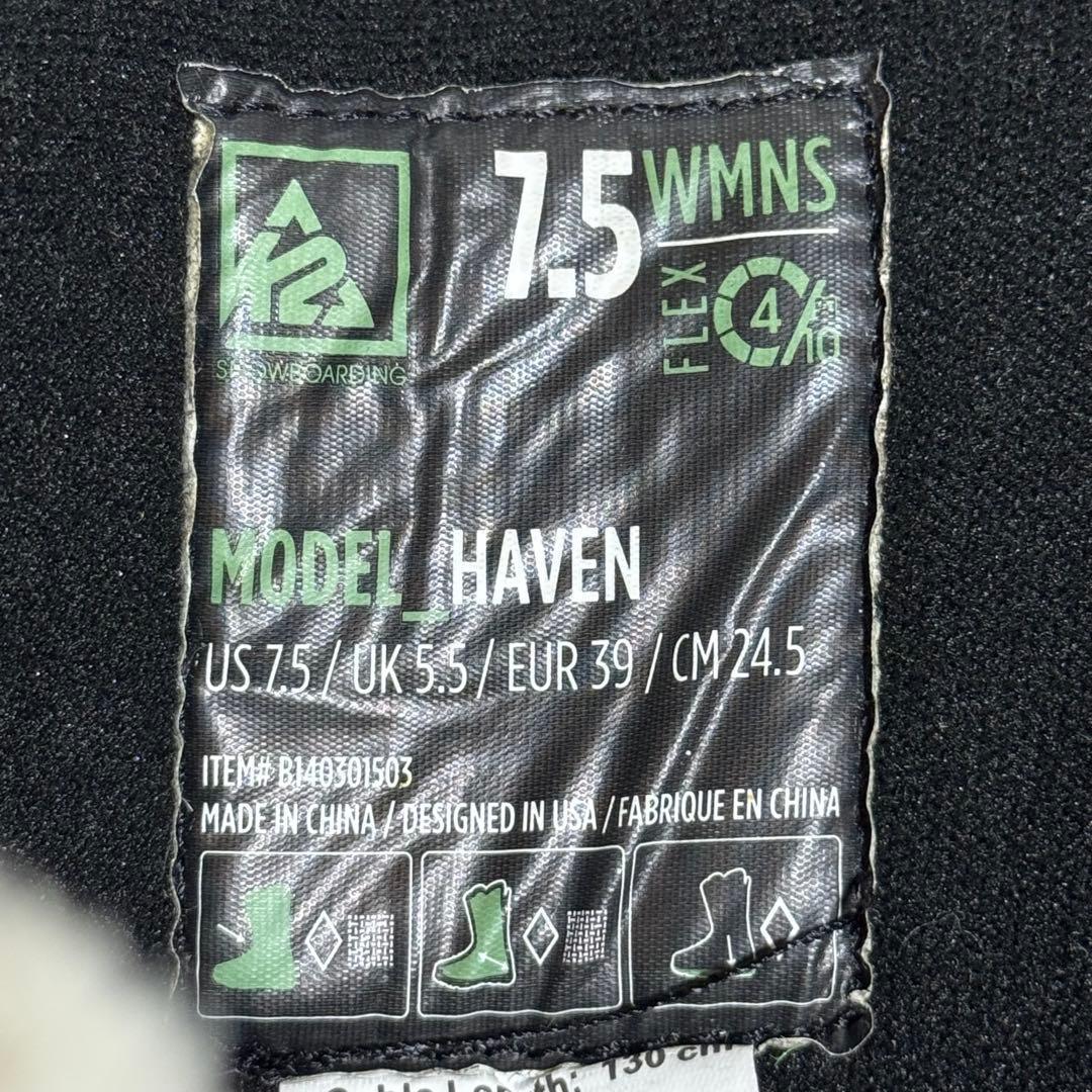 24.5cm K2 Haven 女性用スノーボードブーツ ブラウン 初心者