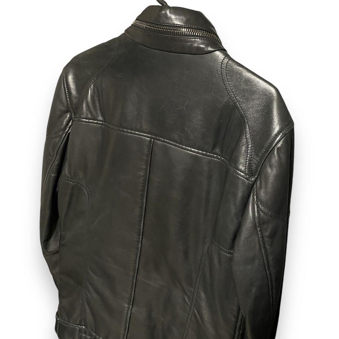 最高級 定価44万 ドルガバ レザージャケット シングル ライダース