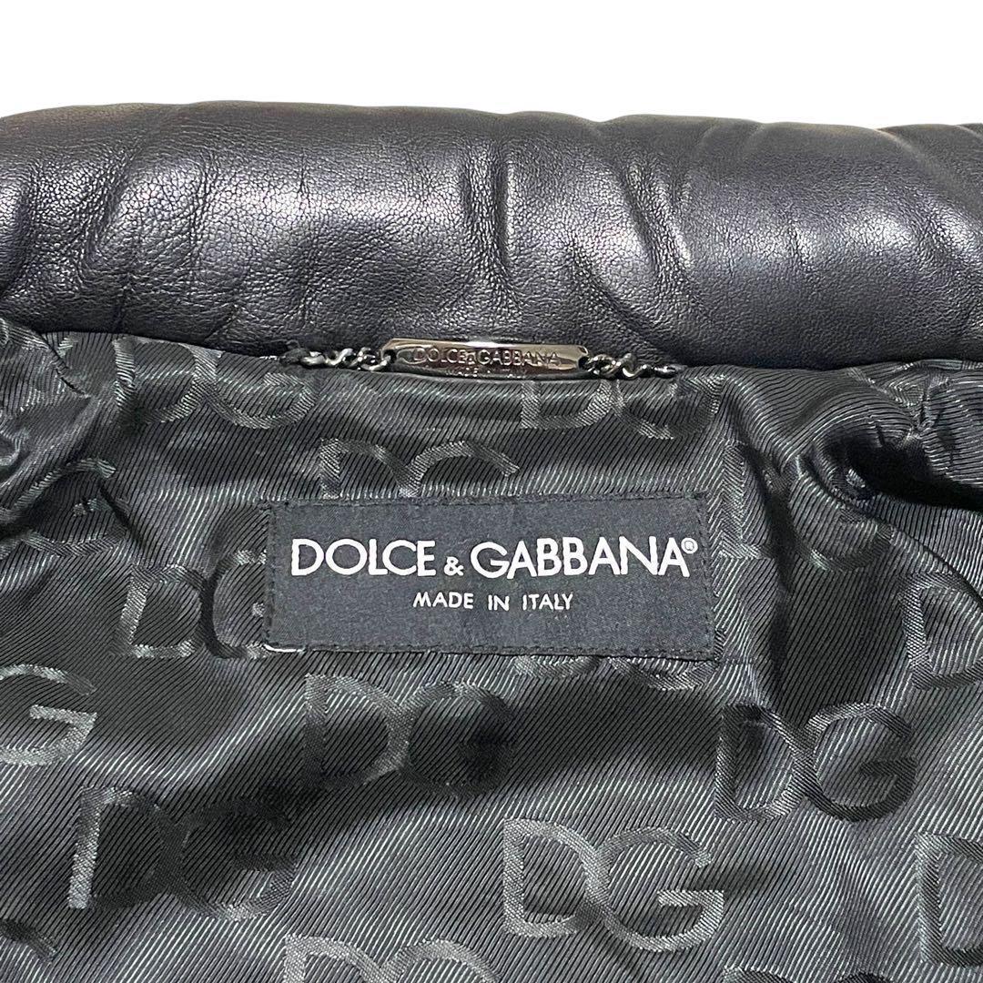 最高級 定価44万 ドルガバ レザージャケット シングル ライダース