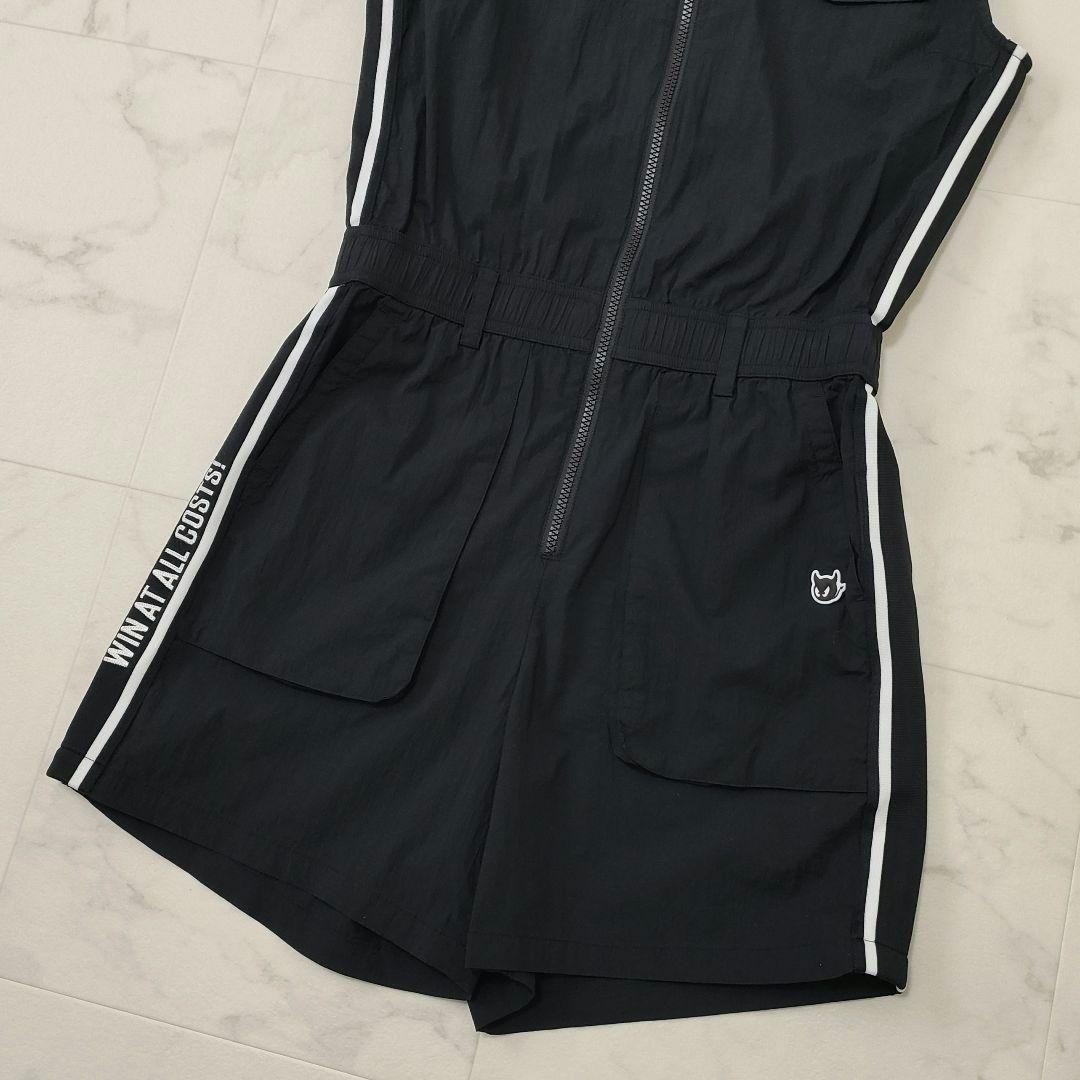 WAAC　ゴルフ　ワンピース　ジャンプスーツ　ストレッチ　ジップ　ブラック　1