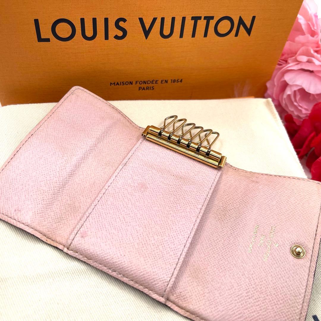 ルイヴィトン ダミエ　ローズ バレリーヌ キーケース　６連　　780