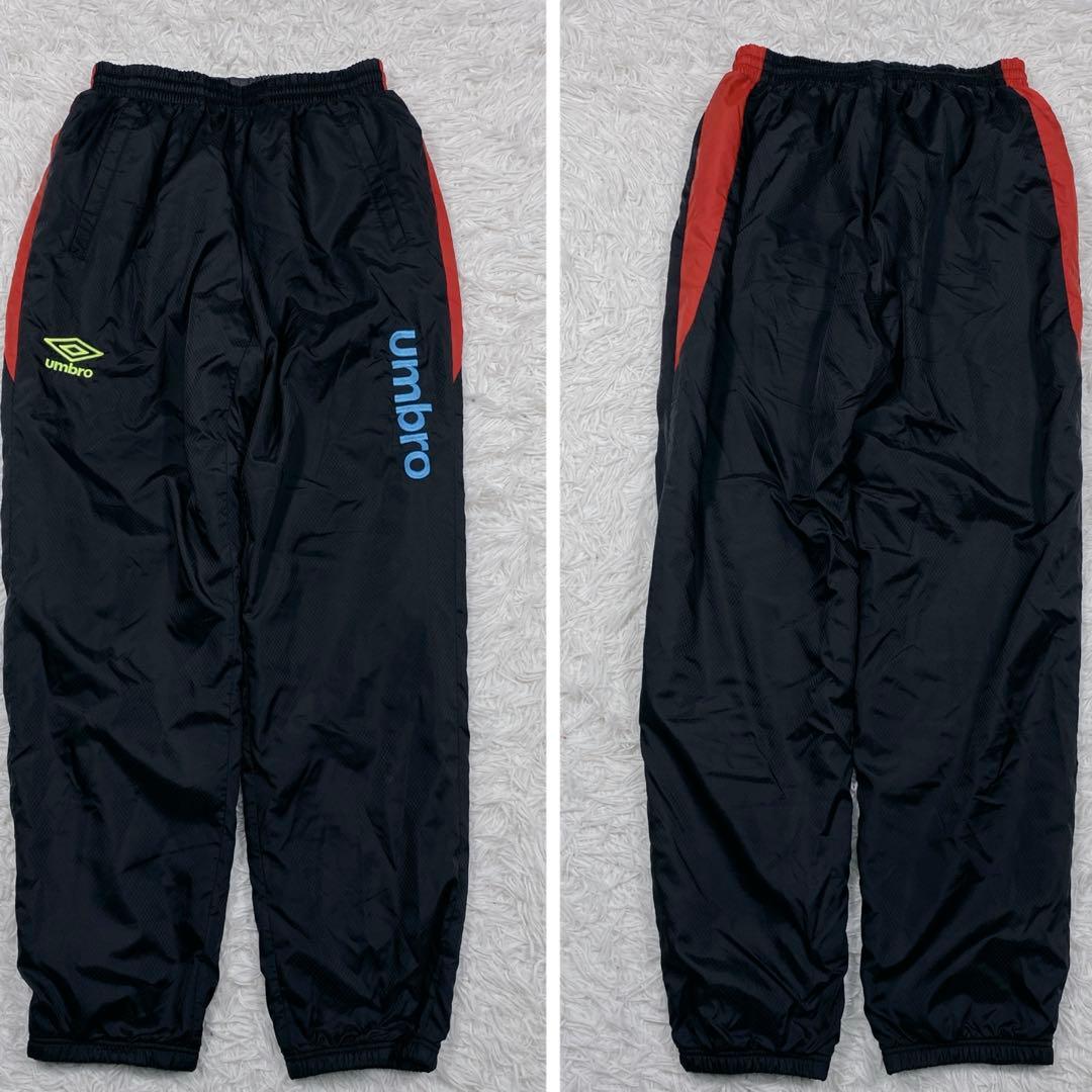 UMBRO アンブロ　裏起毛　ナイロンセットアップ　ブラック　M