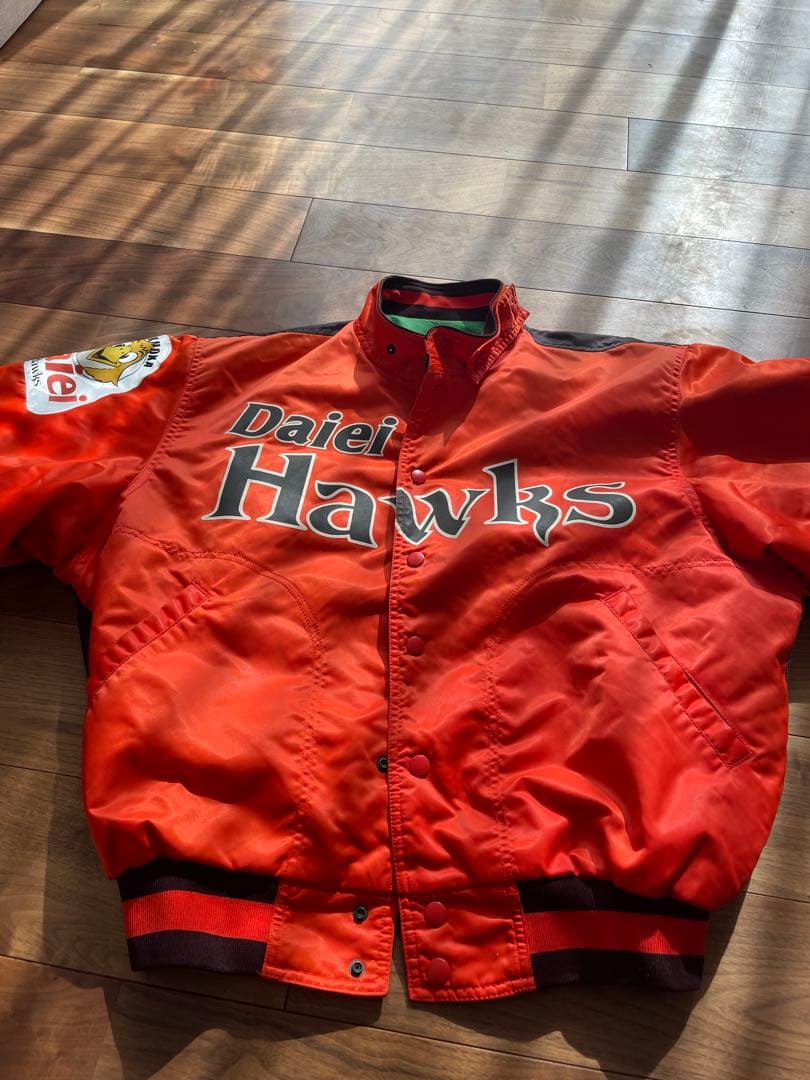 1点限り❣️ダイエーホークス ユニフォームジャケット スタジャン 野球