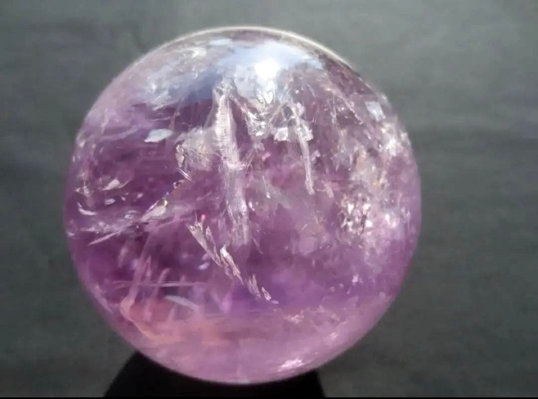 【極上品】ラベンダーアメジスト 丸玉 80mm 水晶玉