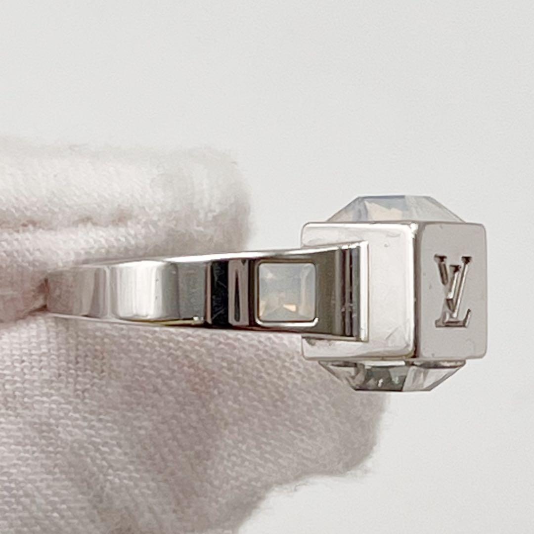 ルイヴィトン　バーグギャンブルリング M 指輪 シルバー ラインストーン