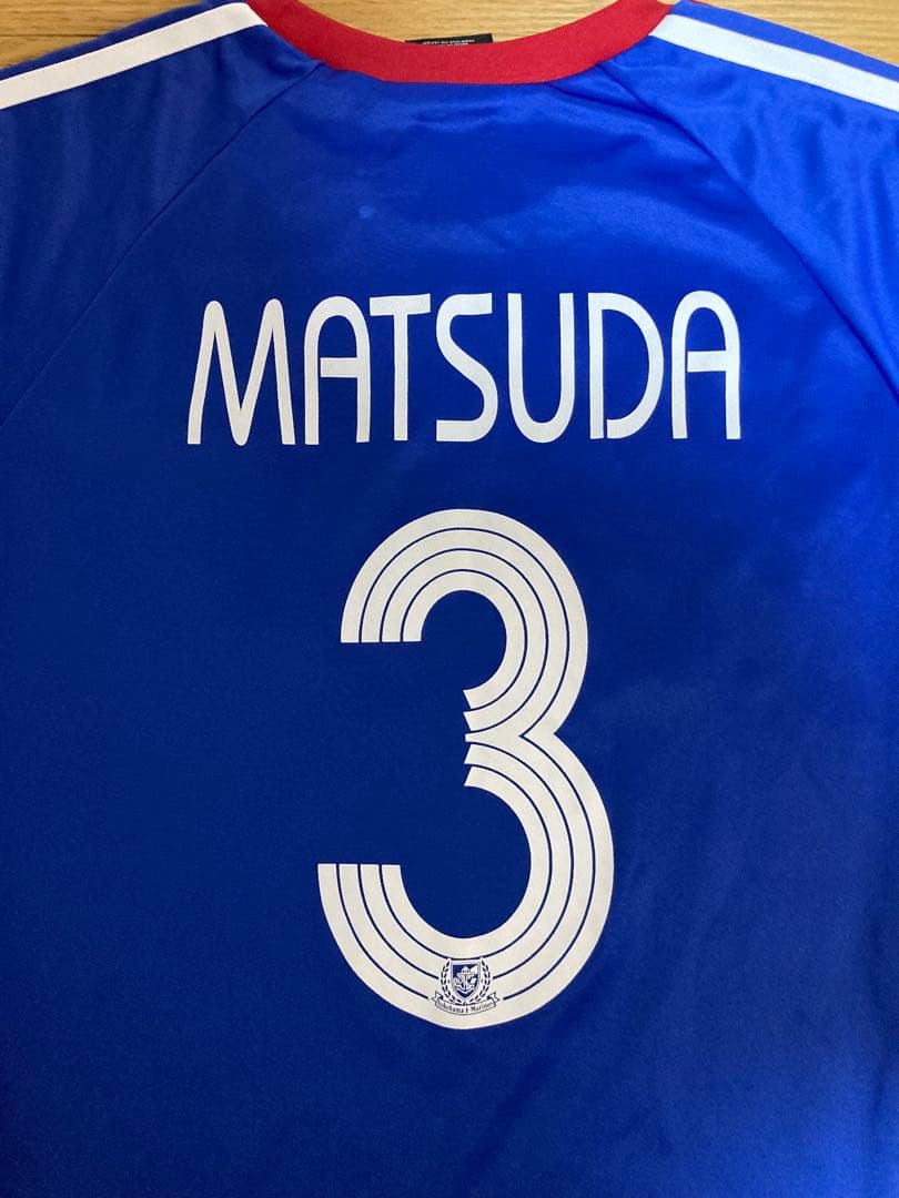 横浜F・マリノス 松田直樹 3番ユニフォーム L adidas日本製NISSAN