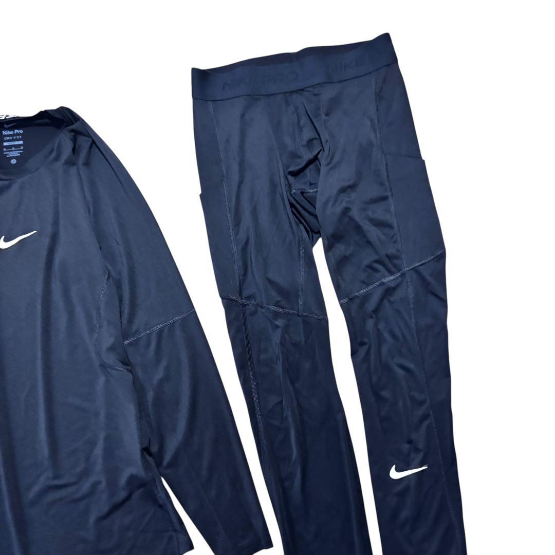 NIKE｜メンズ Dri-FIT ロングスリーブ・タイツ セット