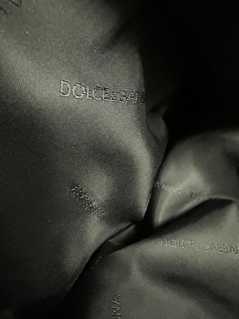 ドルチェアンドガッバーナ　トートバッグ　ナイロン　レザー　ロゴプレート