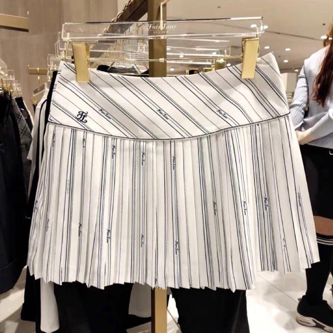 【即発送】 フェアライアー ゴルフ レディース スカート（Sサイズ）