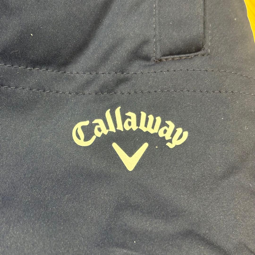 【美品/4L】キャロウェイ ゴルフ 防風 キルティング パンツ　紺 大きいサイズ