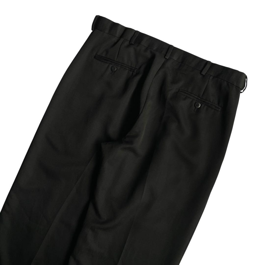 ハガー 黒 ワイドパンツ ビンテージスラックス 2タック 90s 00s USA