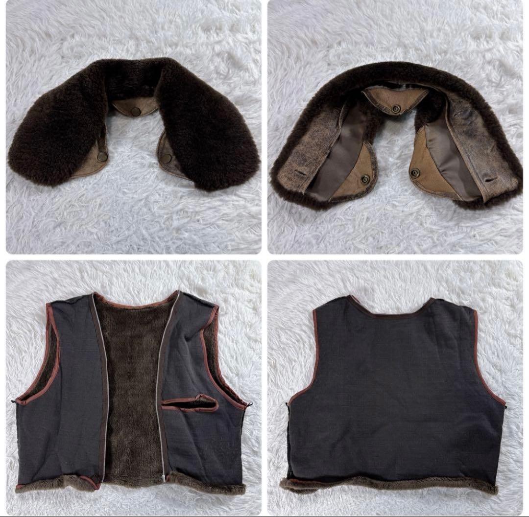 【ヴィンテージ】A-2 G-1 レザー フライトジャケット 羊革 ブラウン M