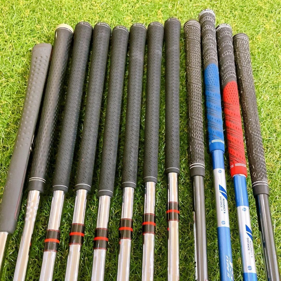 豪華12本 テーラーメイド メンズゴルフセット 初心者 コースデビュー 入門 R