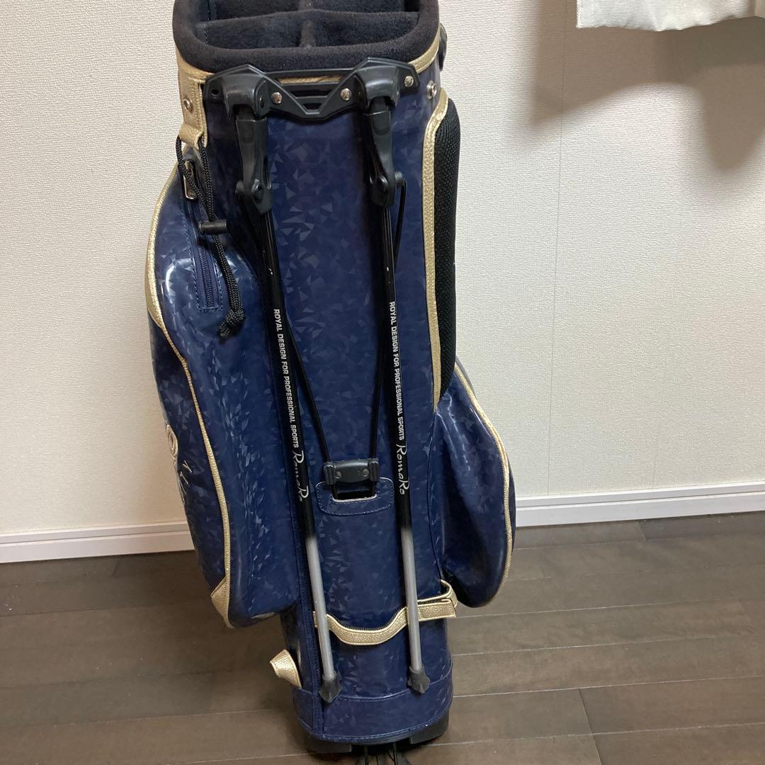 RomaRo キャディバッグ ネイビーゴールド