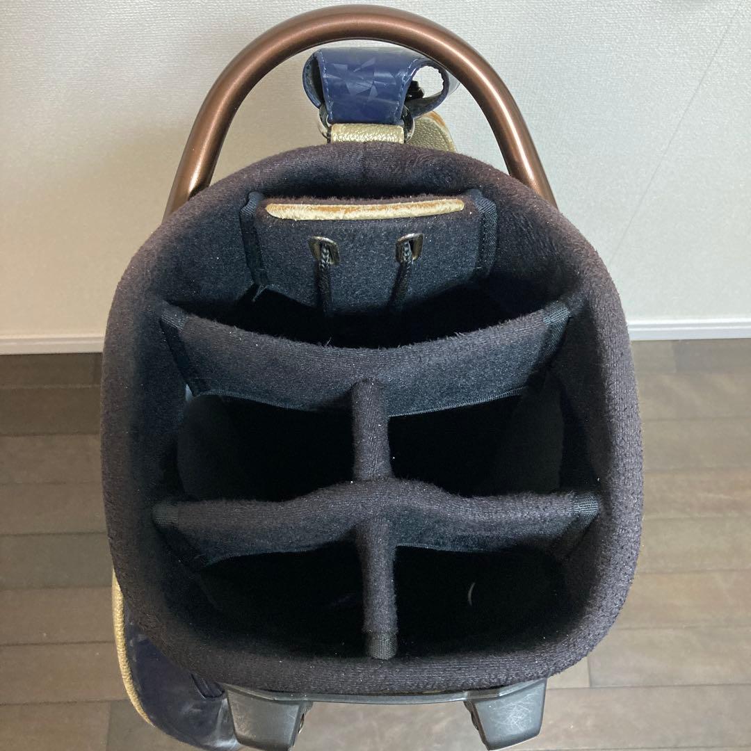 RomaRo キャディバッグ ネイビーゴールド