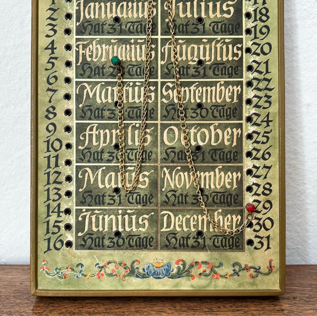 【東ドイツ 古いカレンダー】ヴィンテージ