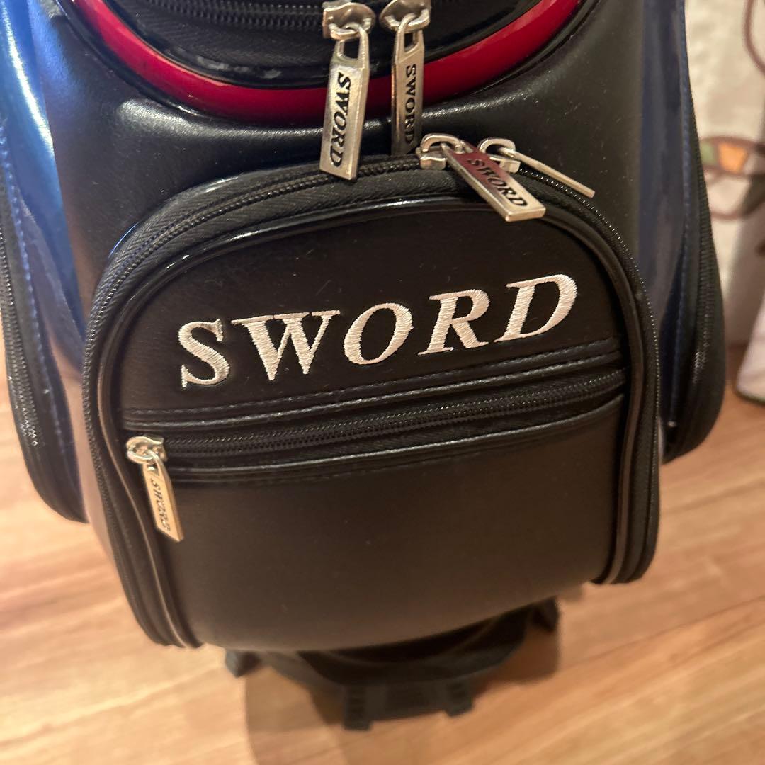 SWORD キャディバッグ ブラック/レッド/ホワイト