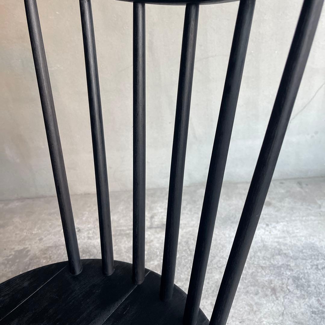 秋田木工　ハンナチェア　マットブラック塗装　オールドヴィンテージ