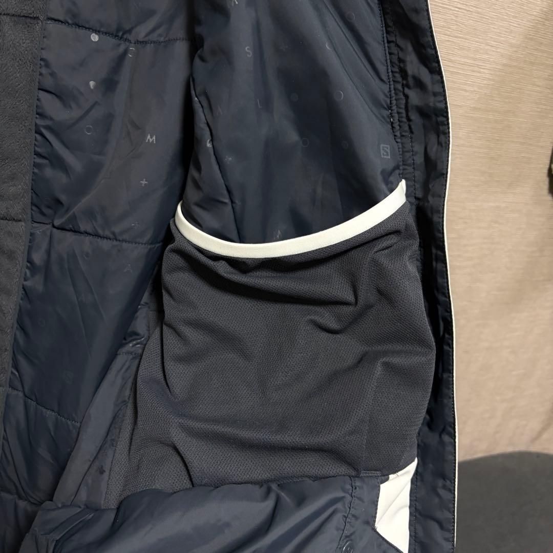 Salomon スノボウェア ダークグレー/ホワイト S オシャレウェア