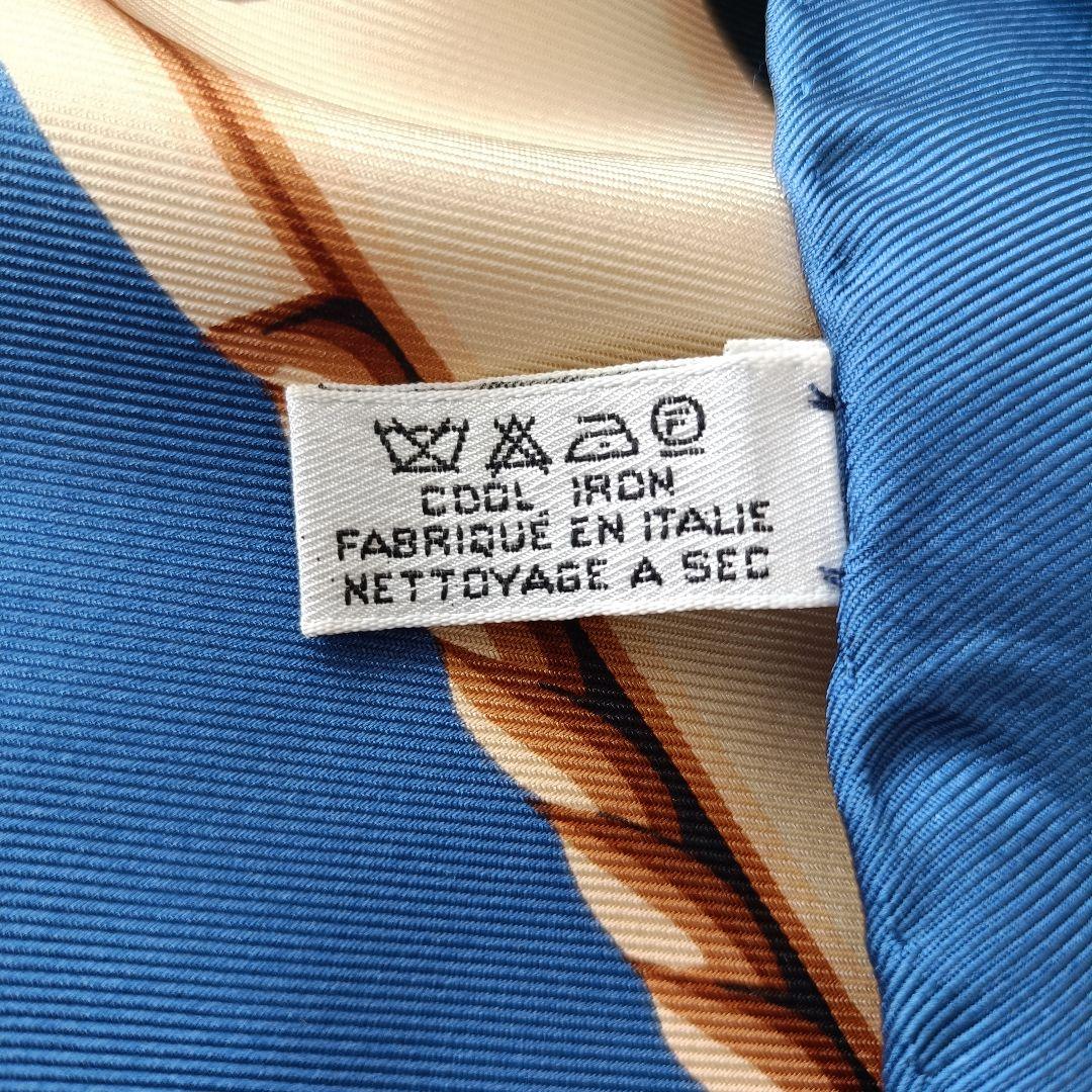 美品　Louis Vuitton Cup イタリア製 シルク スカーフ 大伴