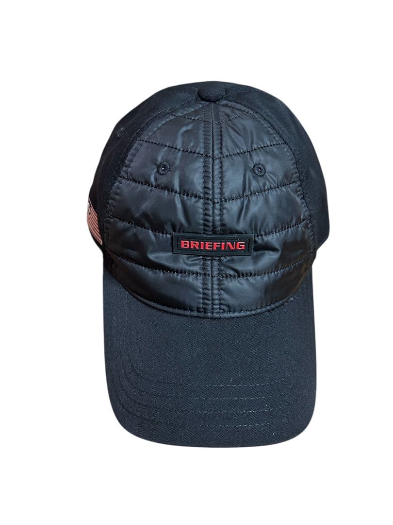未使用タグ付き　BRIEFING ブラックキャップ