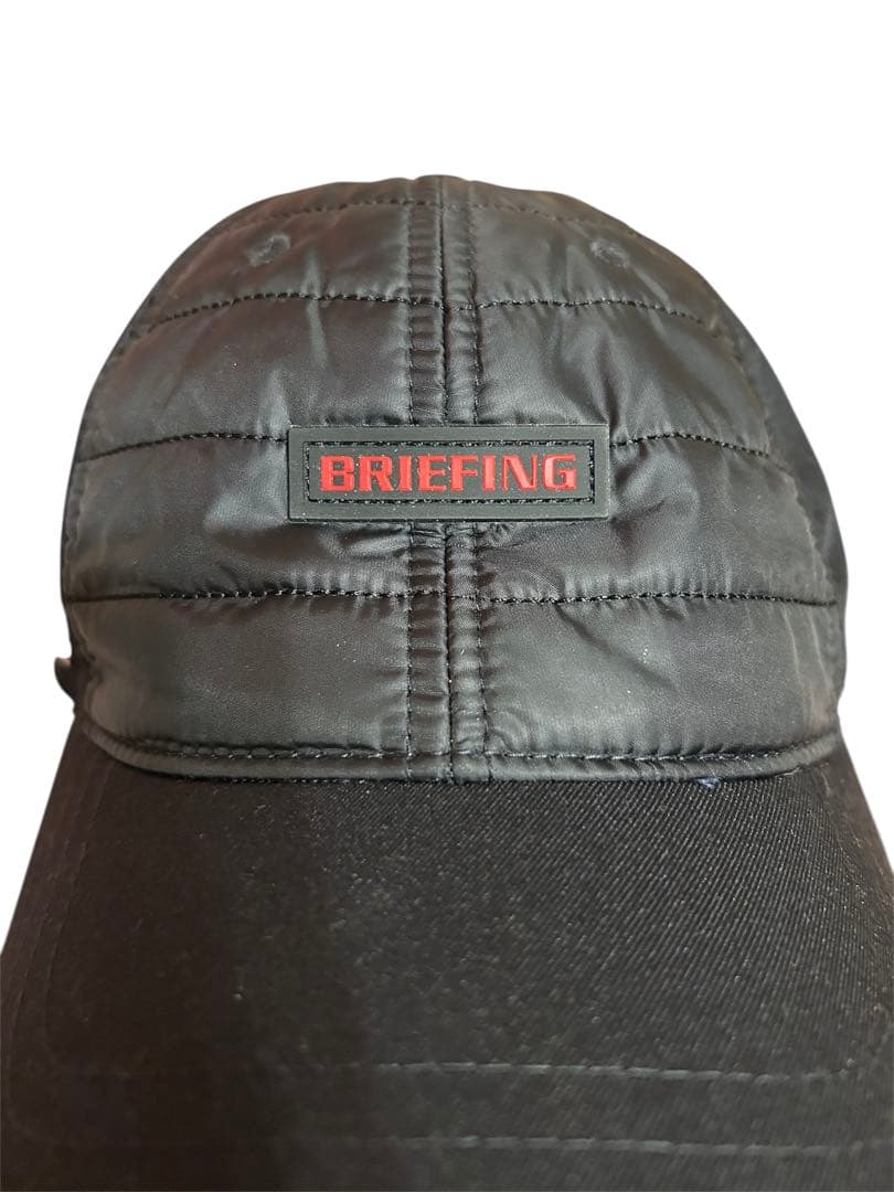 未使用タグ付き　BRIEFING ブラックキャップ