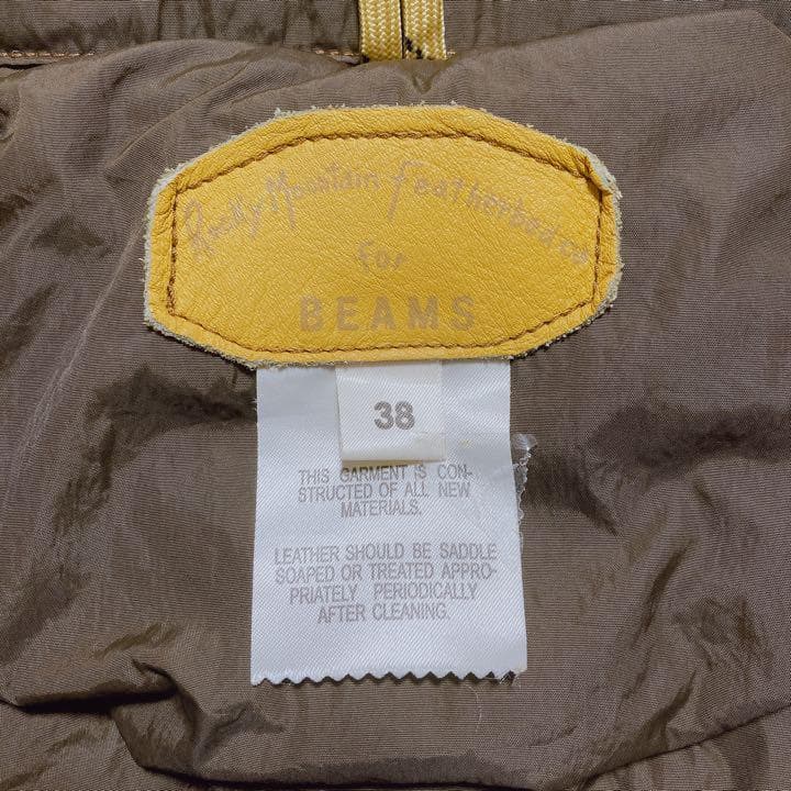 ロッキーマウンテンフェザーベッド ビームス別注 ダウンベスト コーデュロイ M