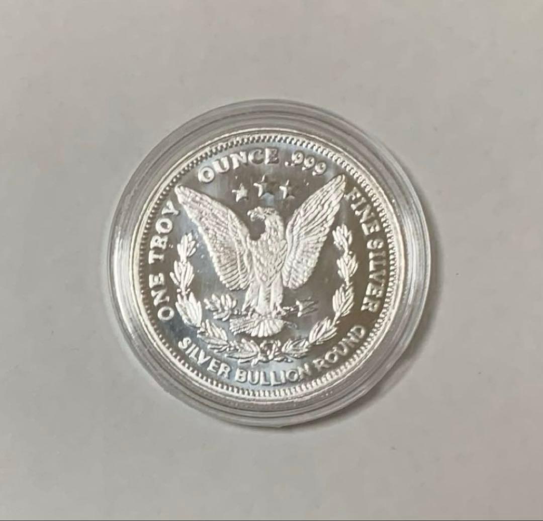 モルガンダラーのデザイン 純銀  1オンス 保証書 クリアケース入り