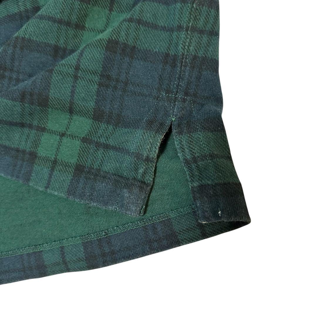 POLO ポロ ラルフローレン ボーダー ラガーシャツ 刺繍 ブラックウォッチ