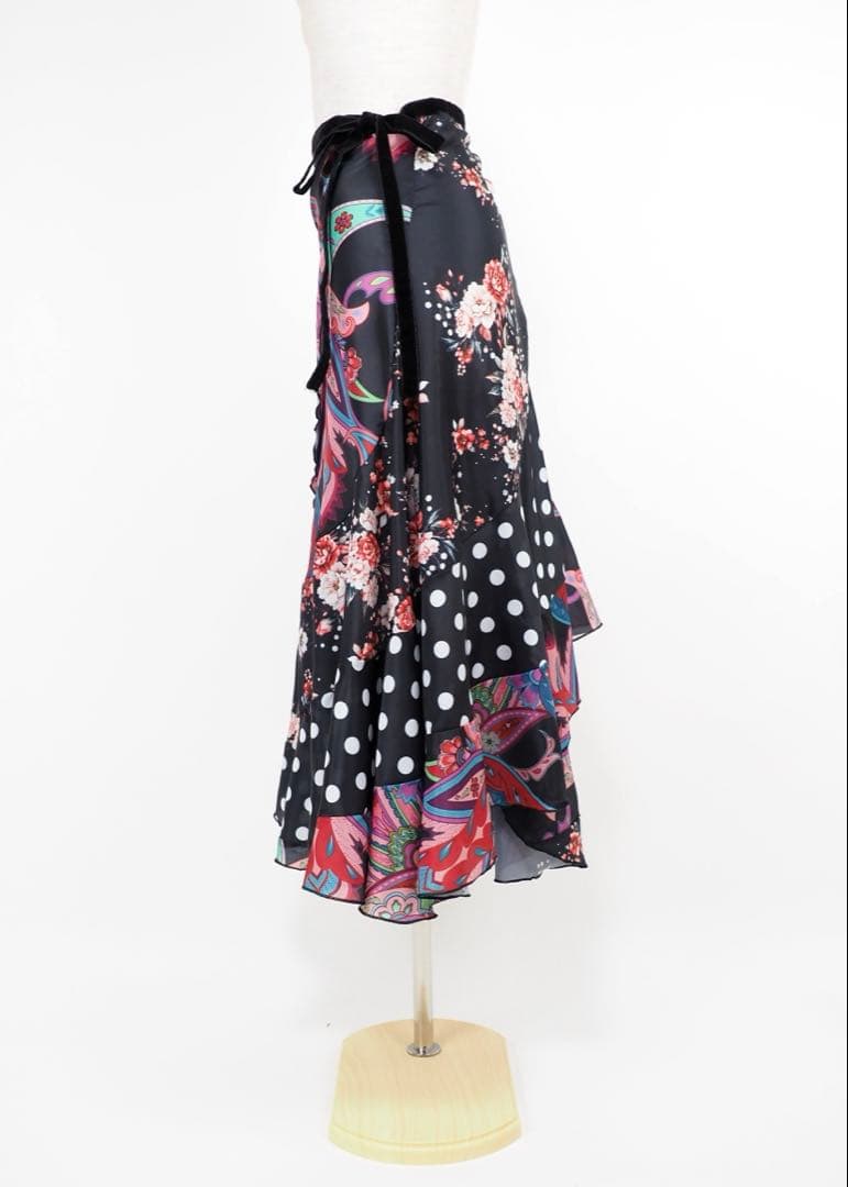 フラメンコ　巻きスカート　新品　ファルダ　フラメンコ衣装　レッスンファルダ