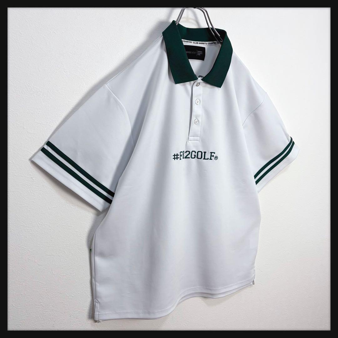 【みちょぱ着用】FR2ゴルフ 両面刺繍ロゴ ゴルフウェア ポロシャツ 希少XL